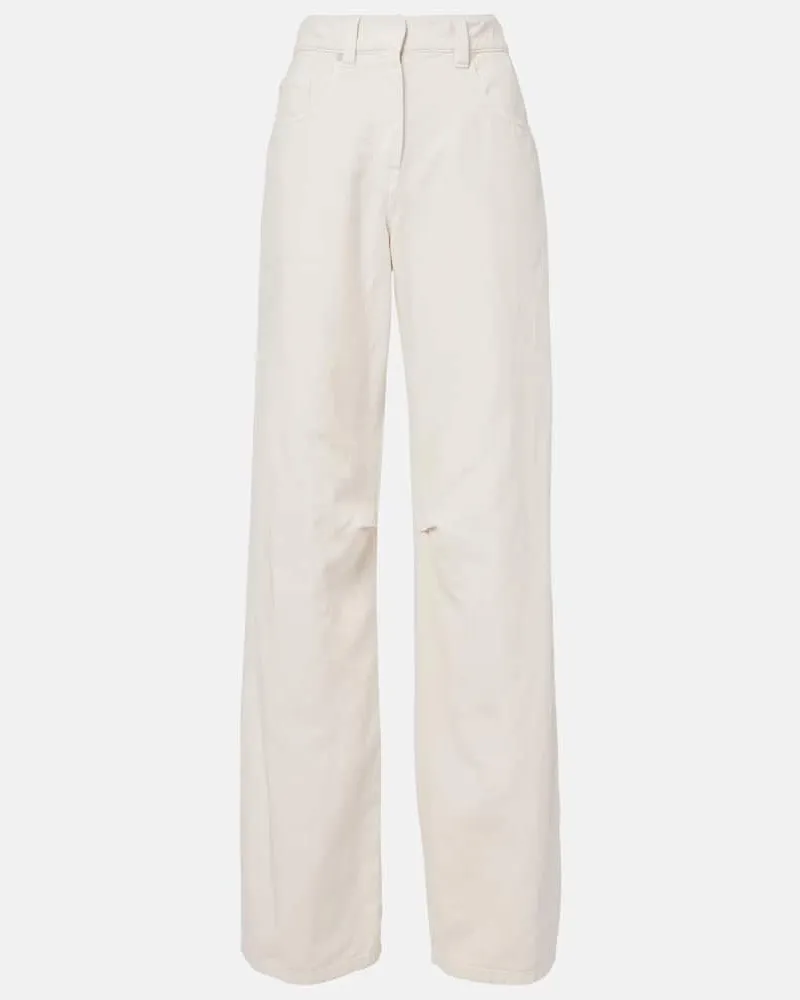 Brunello Cucinelli Wide-Leg Jeans Weiß