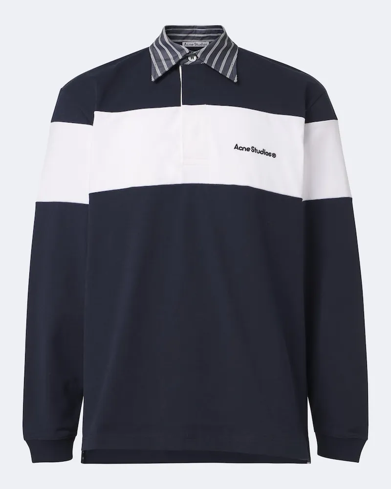 Acne Studios Polopullover aus Baumwoll-Jersey Multicolor