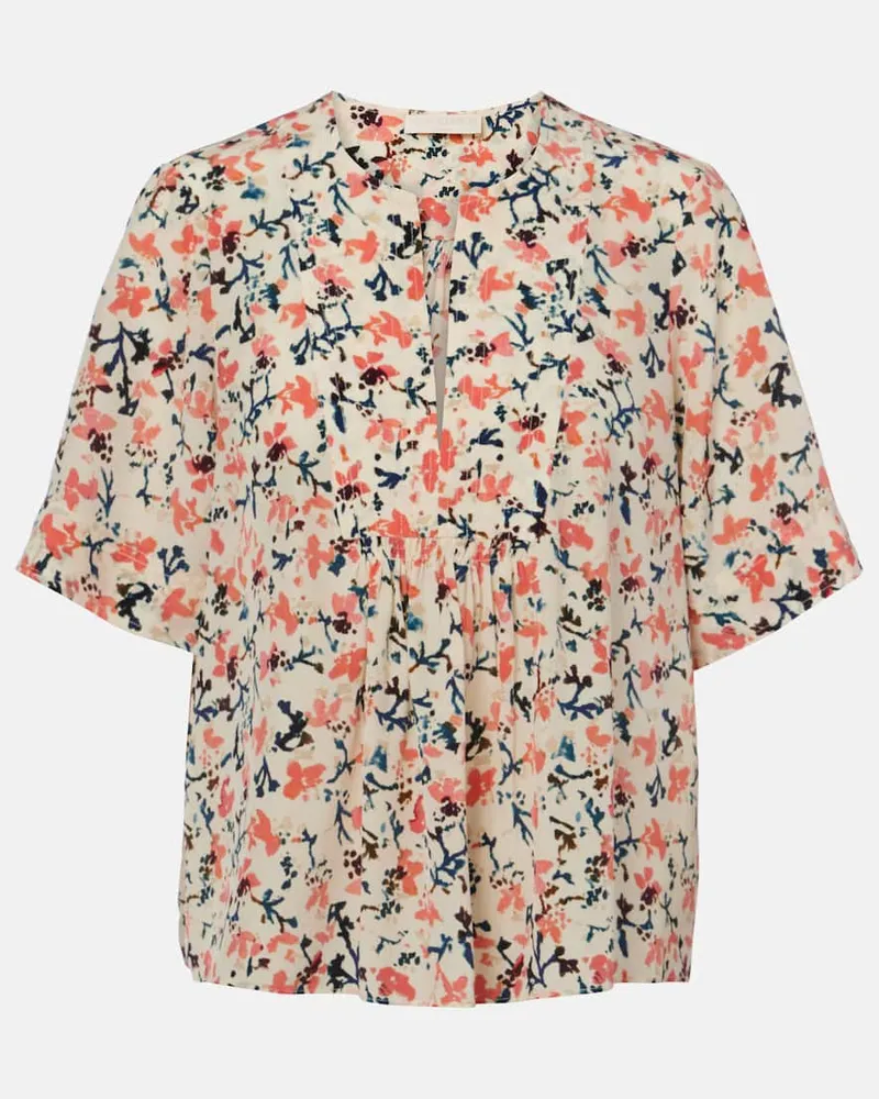 Ulla Johnson Top Calla aus Seide Multicolor
