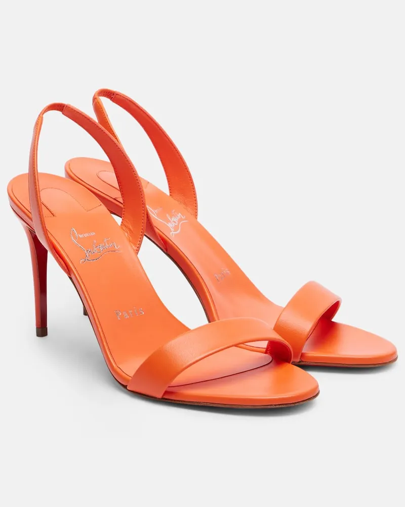 Christian Louboutin Slingback-Sandalen O Marylin 85 aus Leder Orange