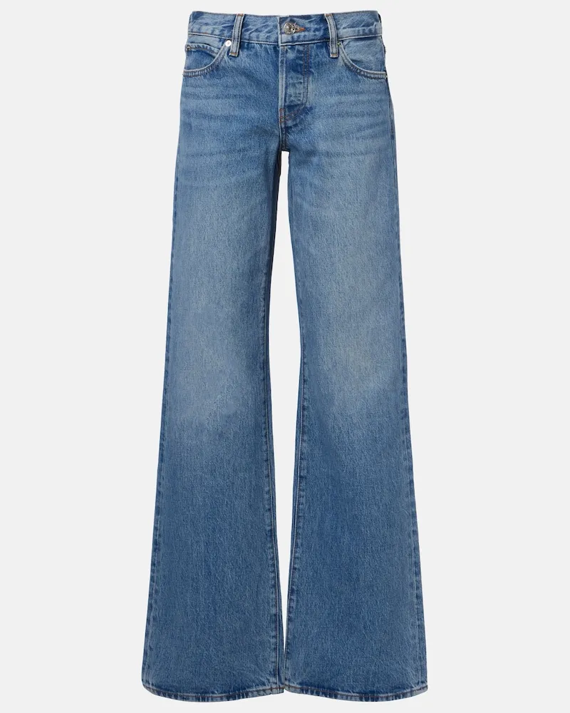 Frame Denim Wide-Leg Jeans The Grey Blau