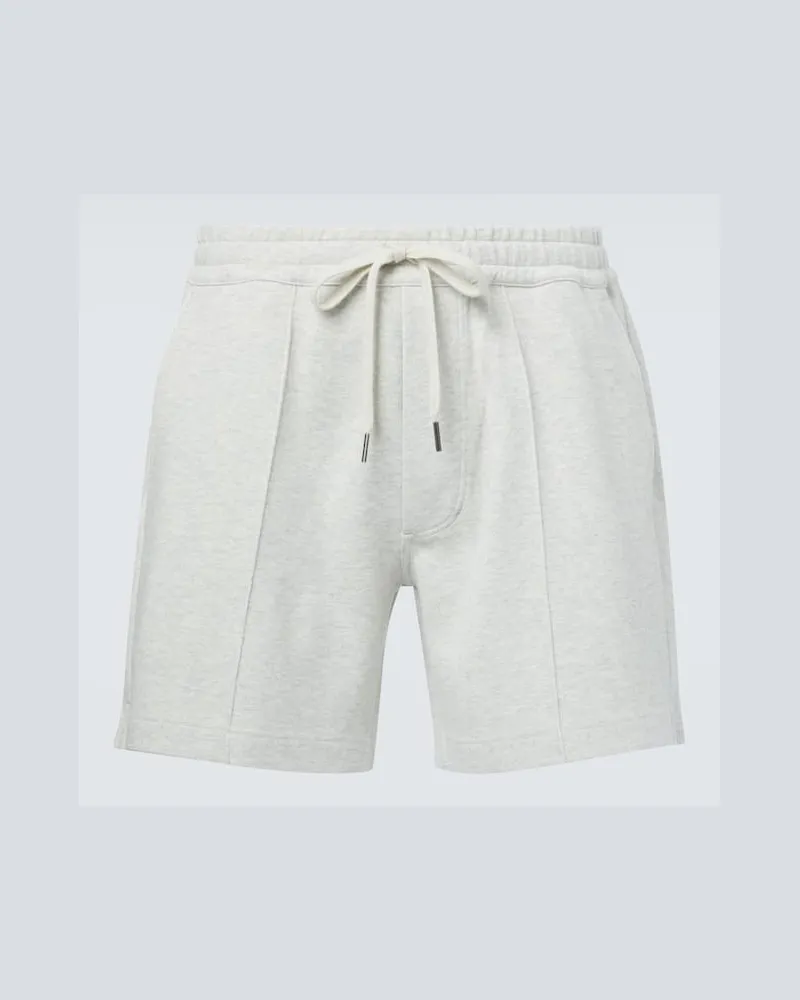 Tom Ford Shorts aus Baumwolle, Seide und Kaschmir Beige