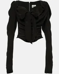 Vivienne Westwood Top aus Seide Schwarz