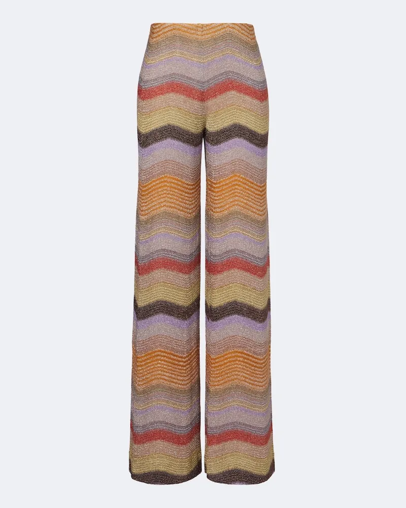Missoni Weite Hose aus Häkelstrick Multicolor