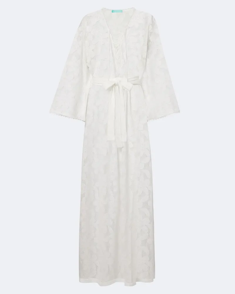 Melissa Odabash Kaftan Nina aus Spitze Weiß