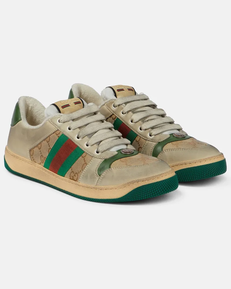 Gucci Sneakers Screener aus Leder Multicolor