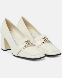 Jimmy Choo Loafer-Pumps Evin 65 aus Leder Weiss