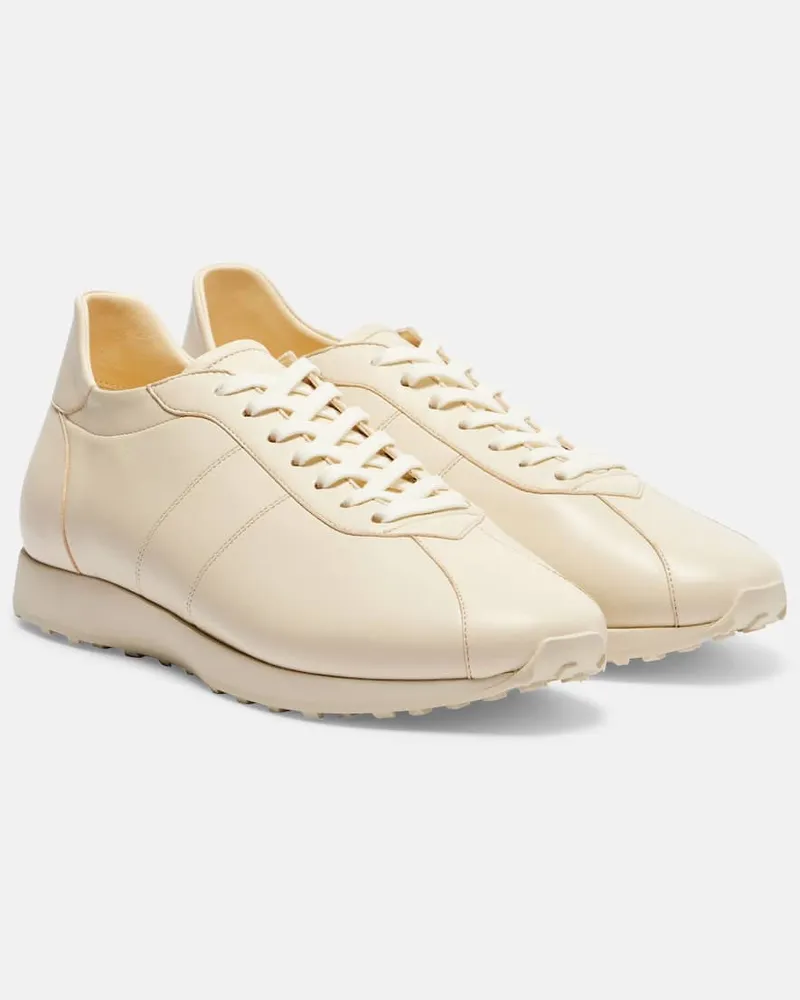 The Row Sneakers Mica aus Leder Beige