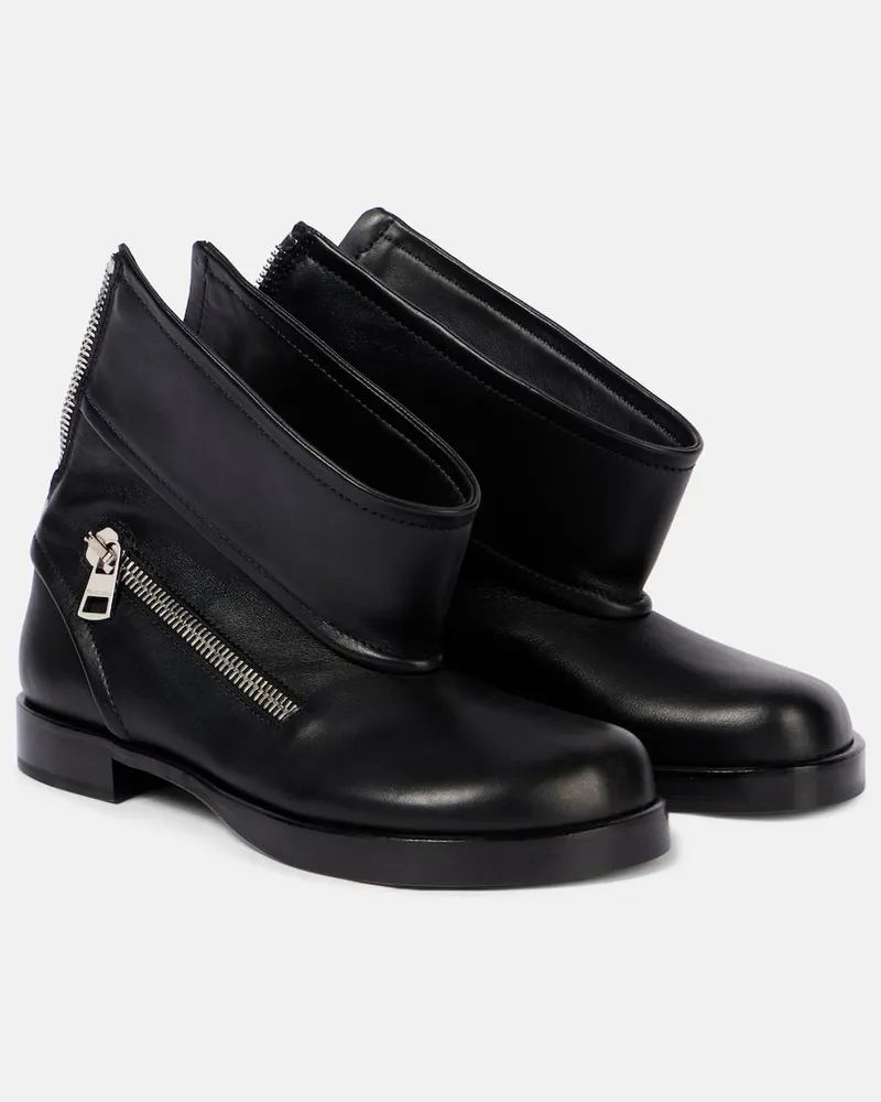 J.W.Anderson Bikerstiefel aus Leder Schwarz