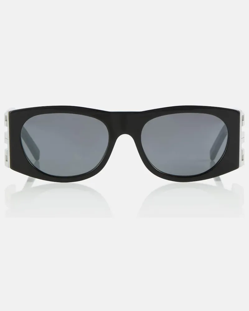 Givenchy Eckige Sonnenbrille 4G Schwarz