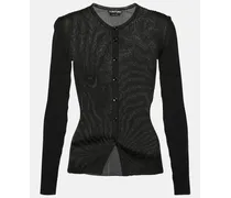 Cardigan aus Rippstrick