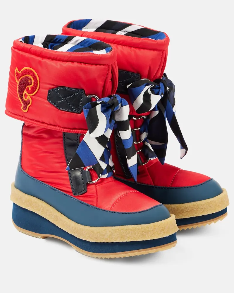 Emilio Pucci Schneestiefel Iride Rot