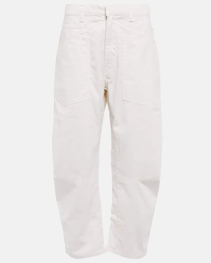 Nili Lotan Hose Shon aus Twill Weiß