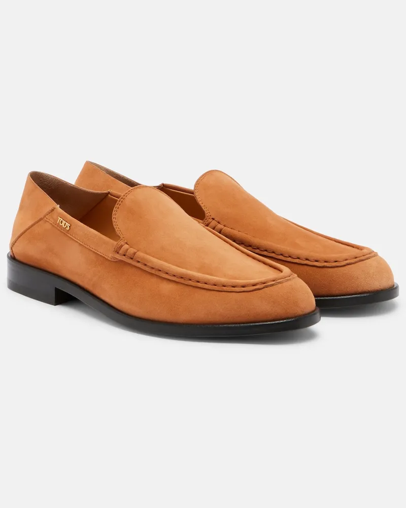 TOD'S Loafers aus Veloursleder Braun