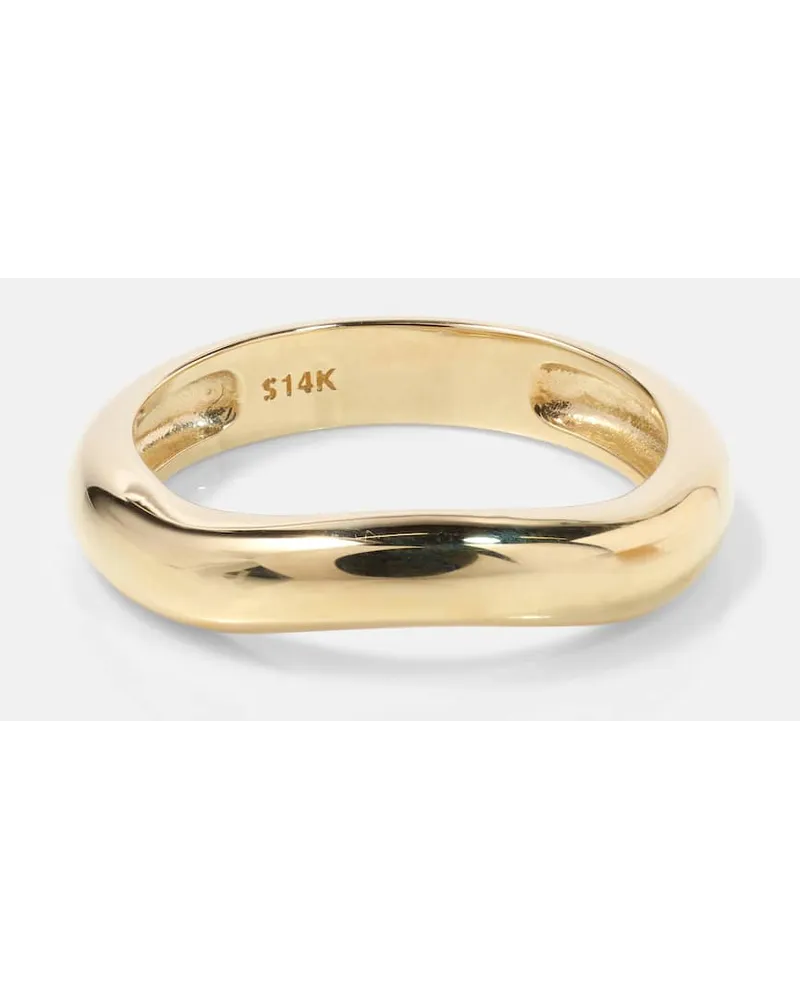 Stone & Strand Ring Bold Merge aus 14kt Gelbgold Gold