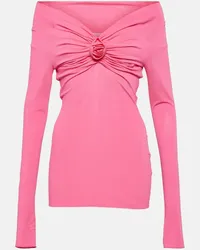 Blumarine Top aus Jersey Pink