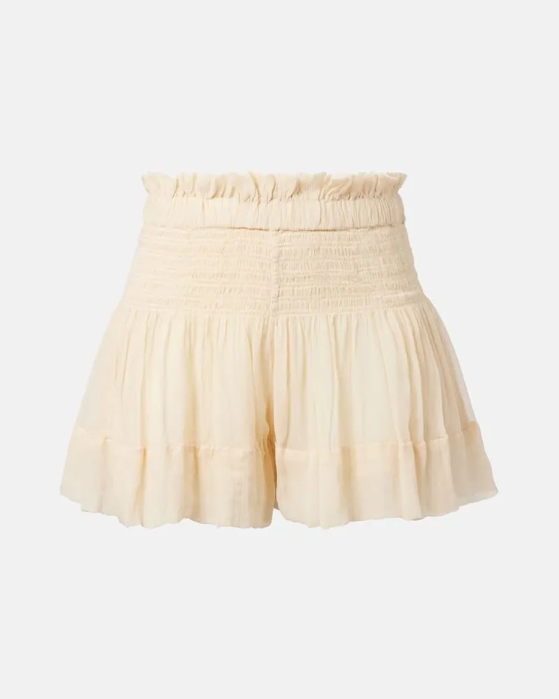 Isabel Marant Shorts Maelly aus Seide Beige