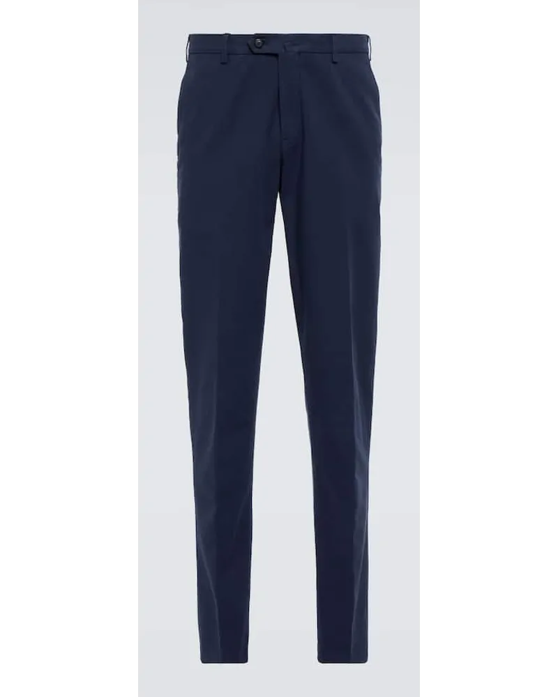 Loro Piana Schmale Hose Pantaflat Blau