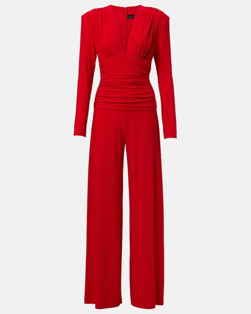 Norma Kamali Jumpsuit aus Jersey Rot