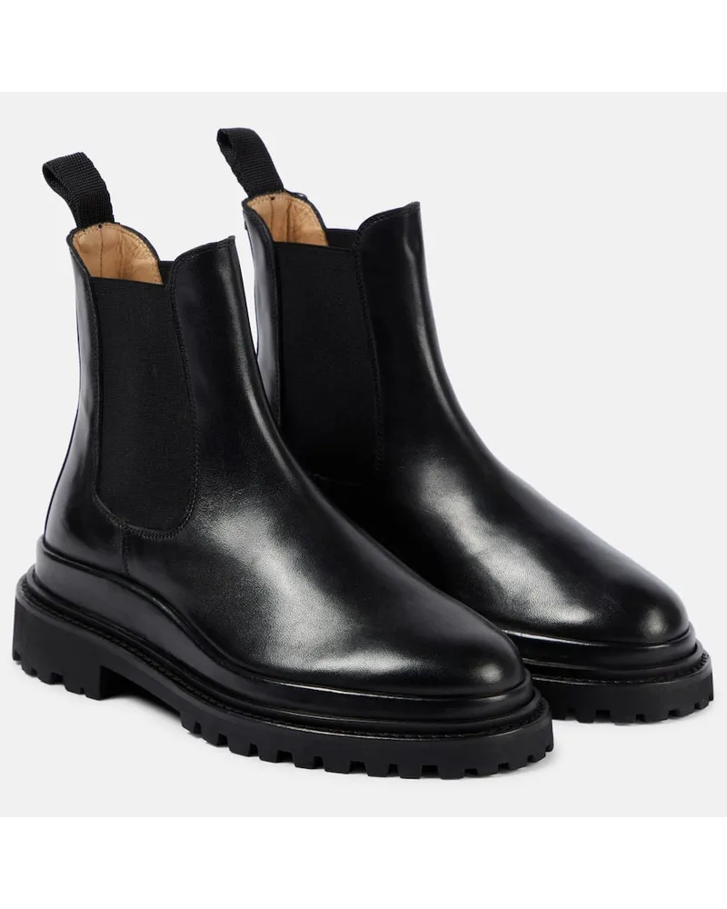 Isabel Marant Chelsea Boots Ceilee aus Leder Schwarz