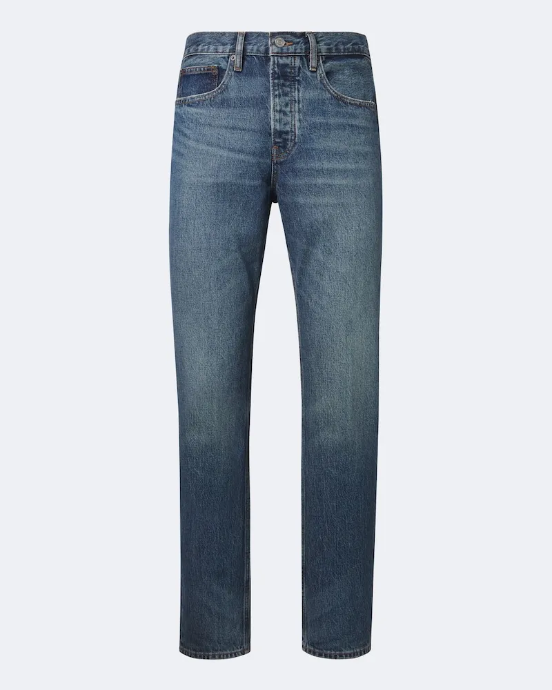 Frame Denim Straight Jeans Blau