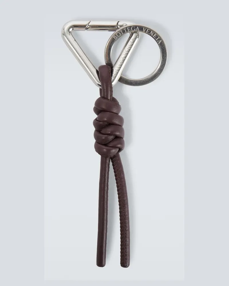 Bottega Veneta Schlüsselanhänger aus Leder Braun