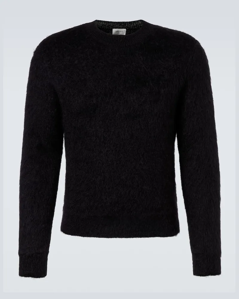 Saint Laurent Pullover aus einem Mohairgemisch Schwarz