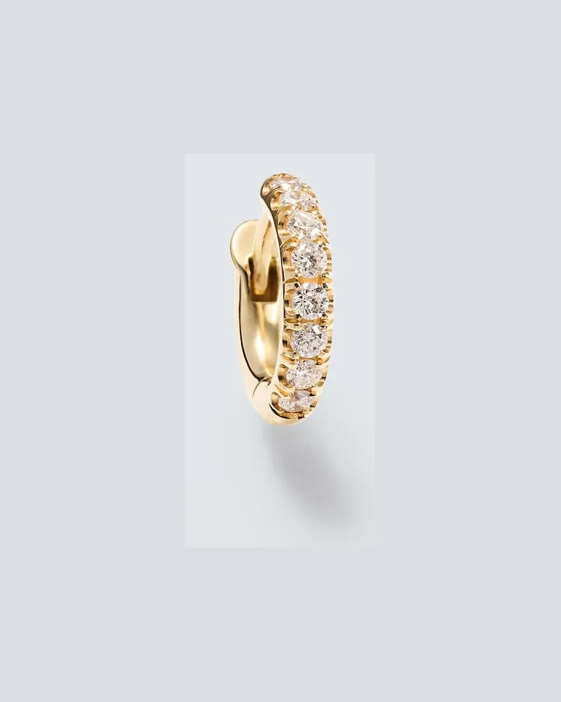 Spinelli Kilcollin Einzelner Ohrring Micro Hoop Mini aus 18kt Gelbgold mit Diamanten Gold