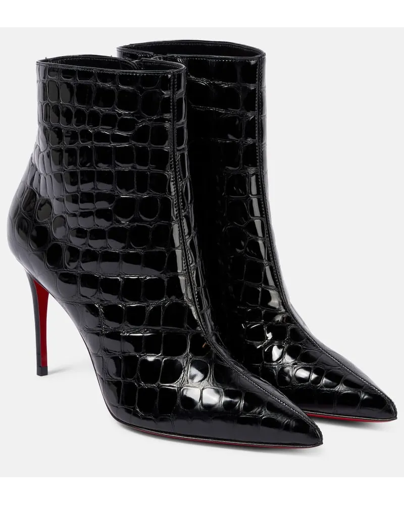 Christian Louboutin Ankle Boots So Kate 85 aus Leder Schwarz