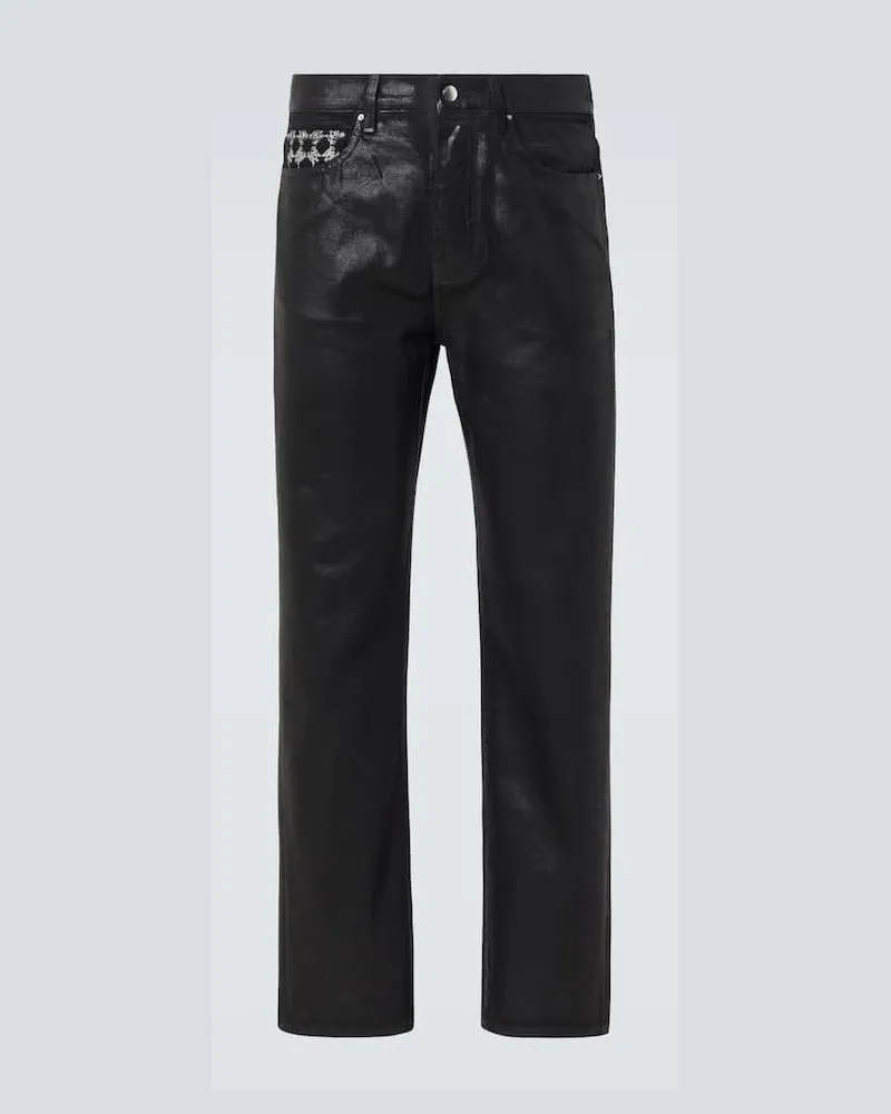 Amiri Straight Jeans Ma Quad Schwarz
