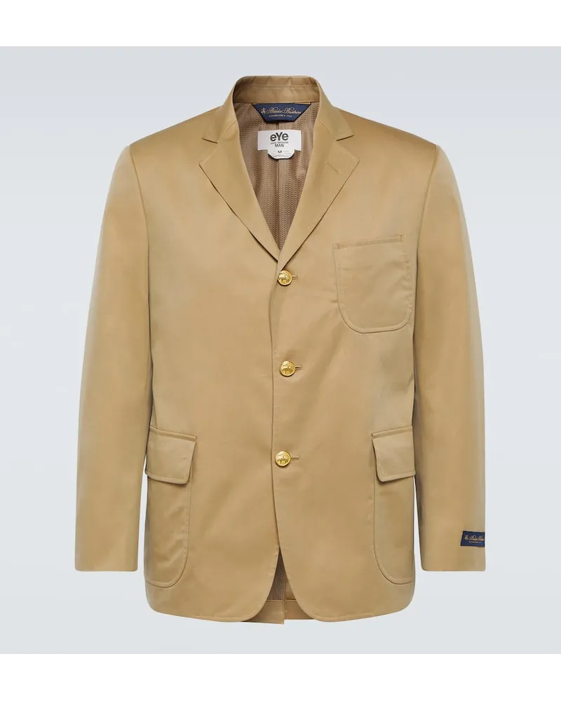 Junya Watanabe X Brooks Brothers Blazer aus Gabardine Beige