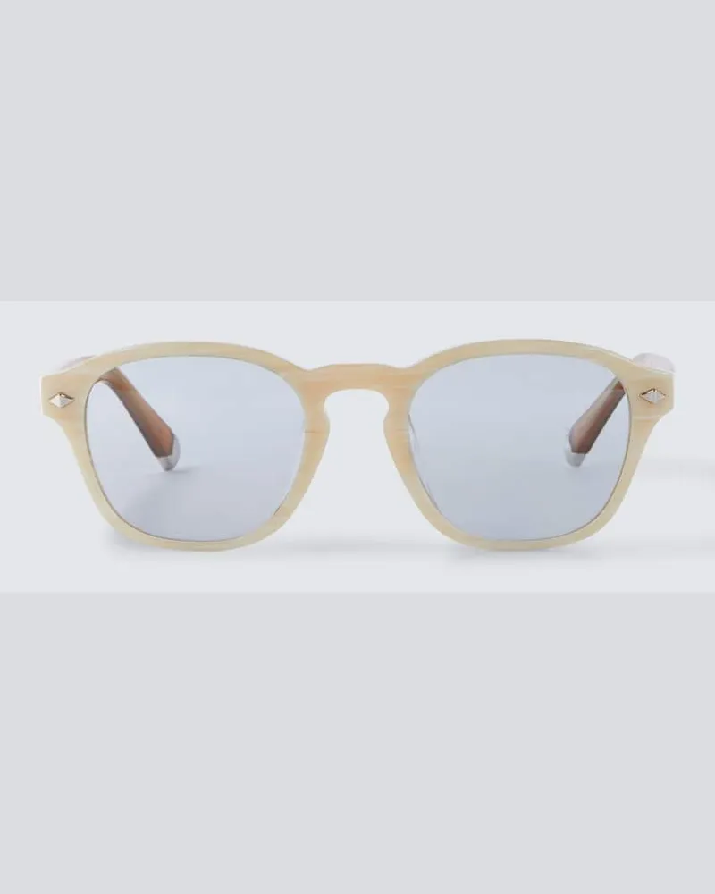 Brunello Cucinelli Runde Sonnenbrille Nude