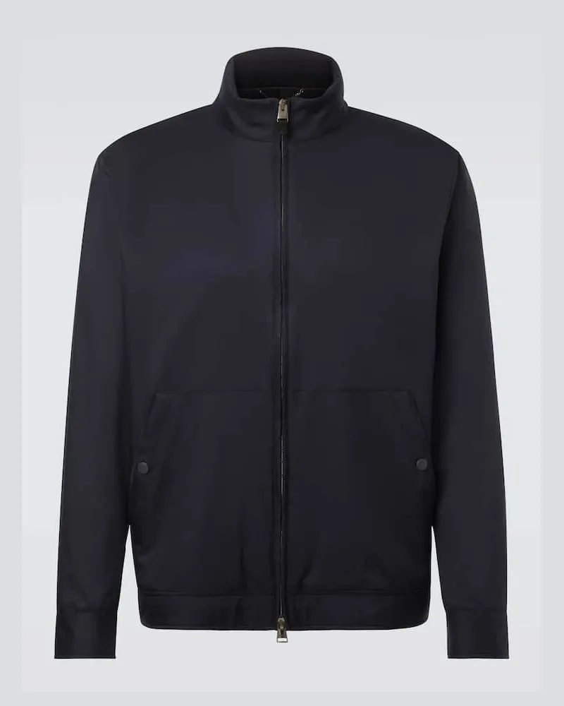 Canali Wendbares Blouson Canali Nuvola Blau