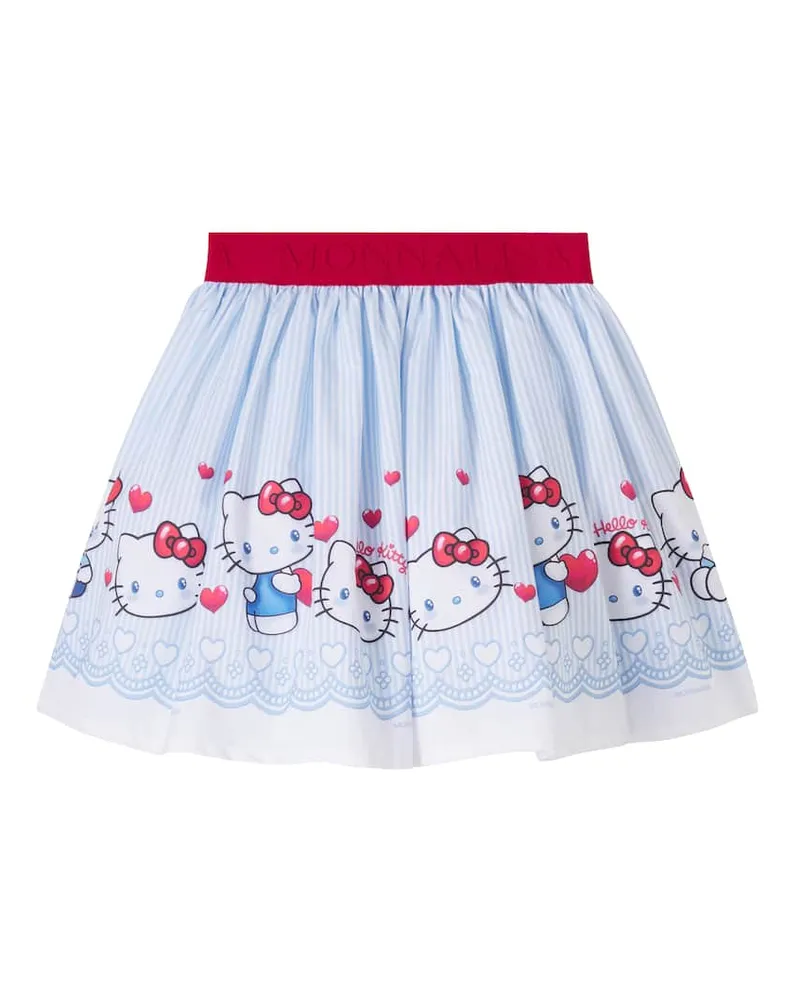 Monnalisa X Hello Kitty Rock aus Baumwolle Blau