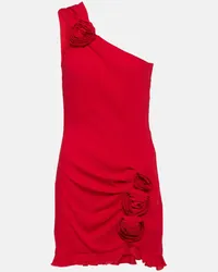 Blumarine One-Shoulder-Minikleid aus Crepe Rot