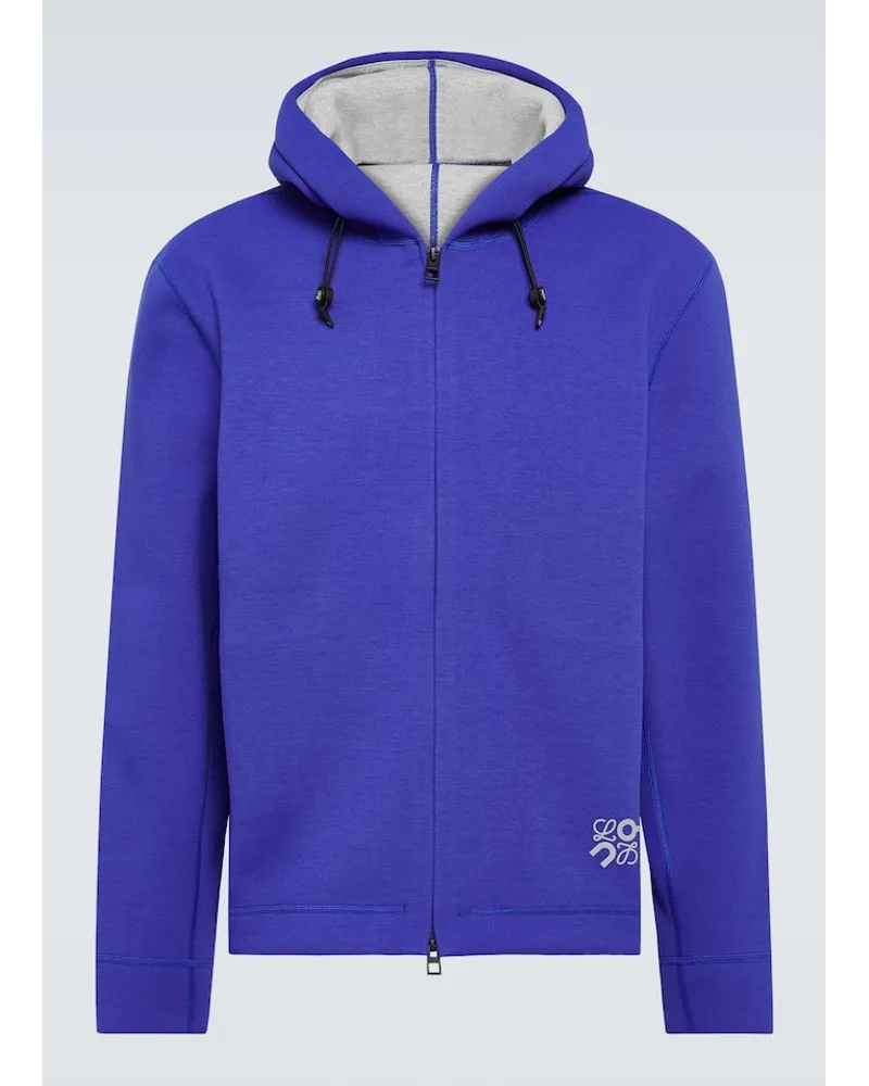 Loewe X On Hoodie aus Jersey Blau