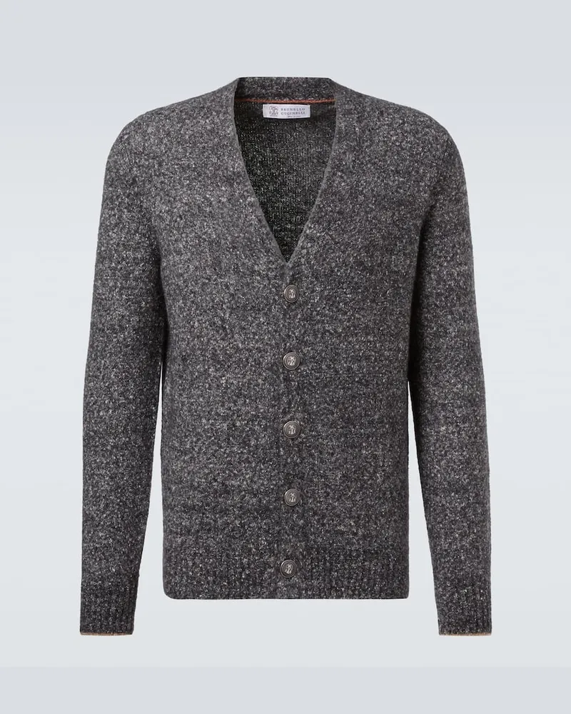 Brunello Cucinelli Cardigan aus einem Wollgemisch Grau