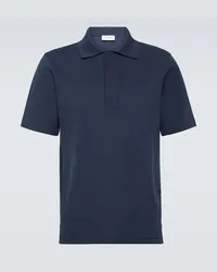 Lanvin Polohemd aus Baumwoll-Jersey Blau