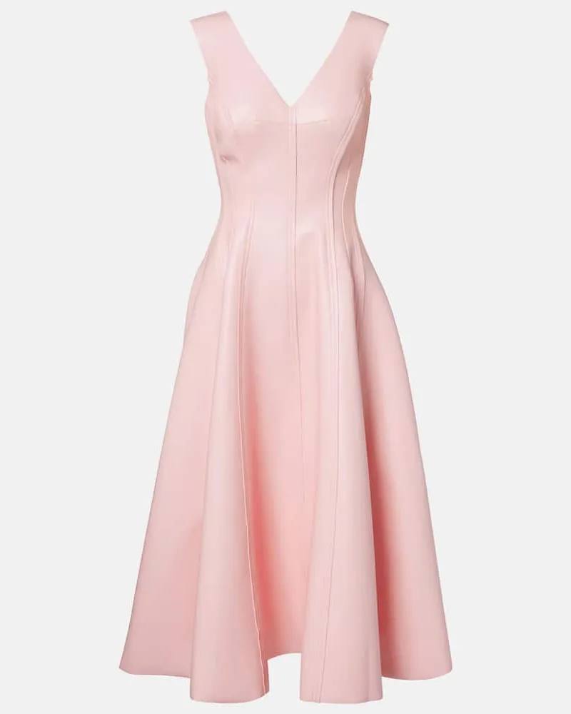 Norma Kamali Midikleid Grace Rosa