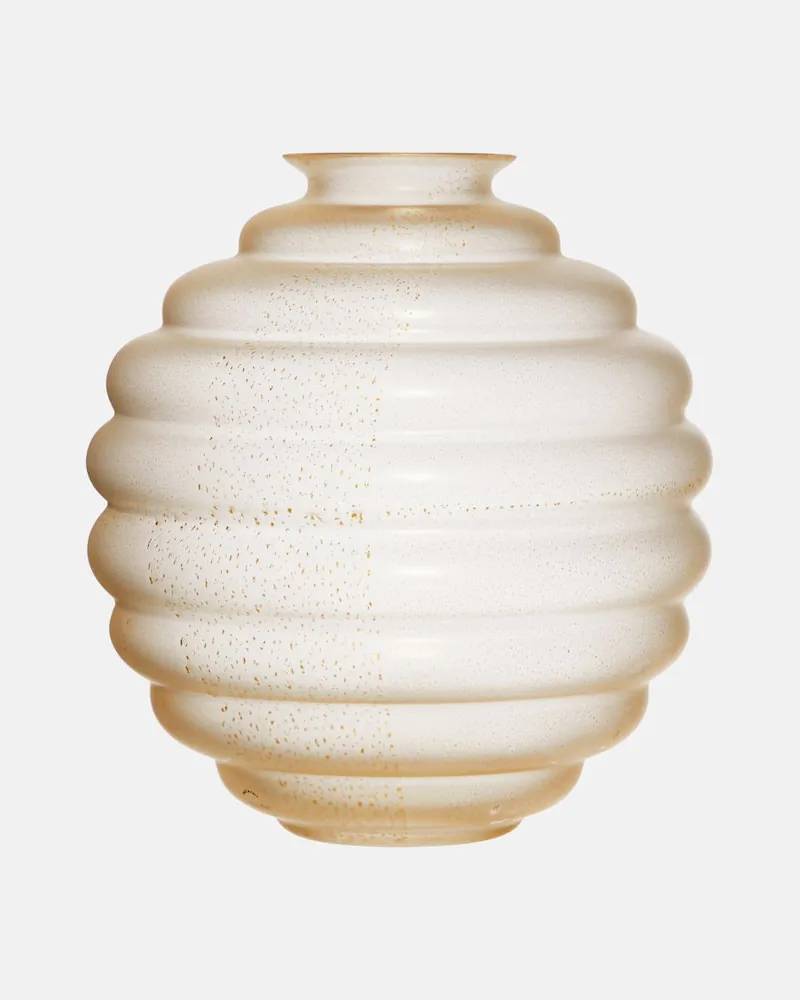 Venini Vase Frozen by Napoleone Martinuzzi Transparent