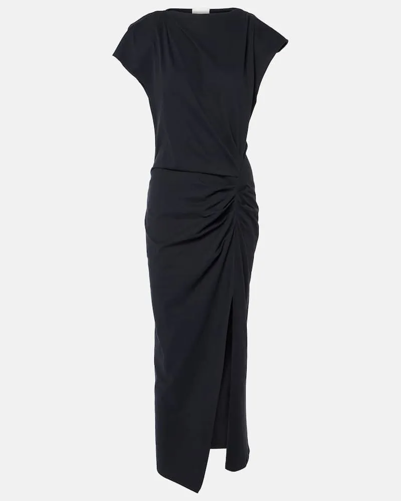 Isabel Marant Maxikleid Nadela aus Baumwoll-Jersey Schwarz