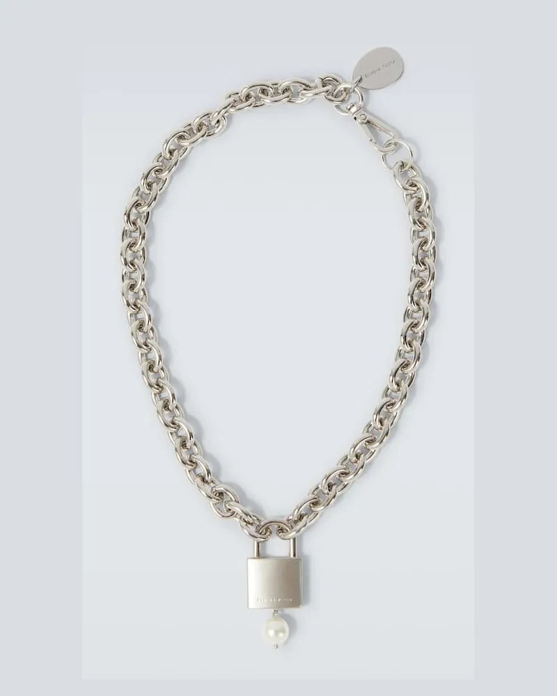 Simone Rocha Halskette mit Zierperle Silber