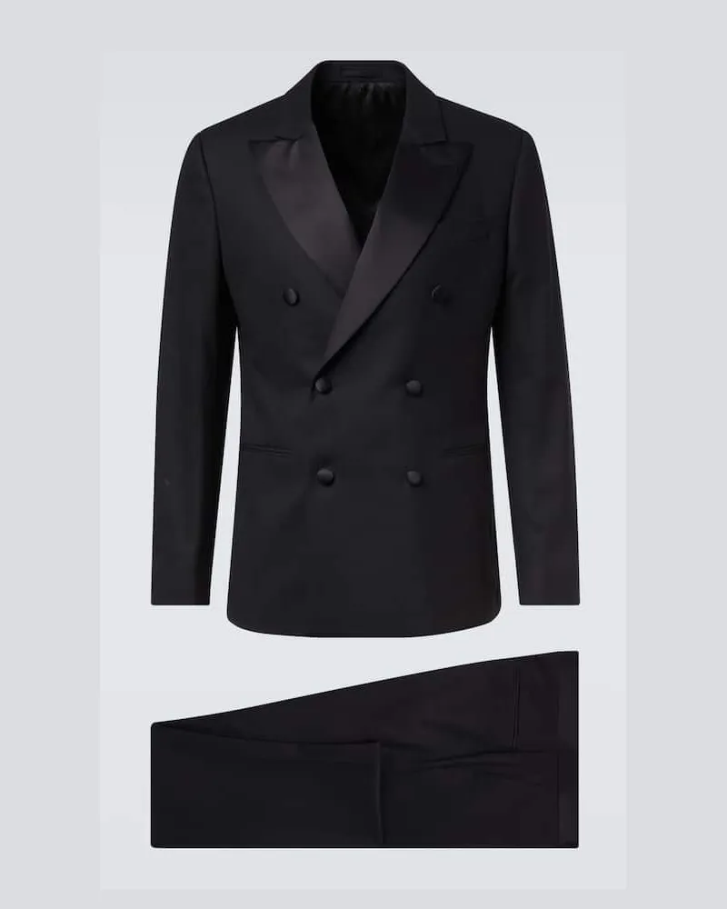 LARDINI Anzug aus Wolle Schwarz