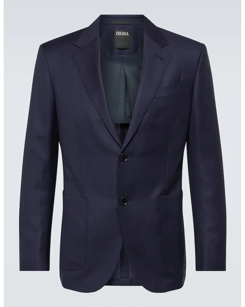 Ermenegildo Zegna Blazer aus Wolle Schwarz