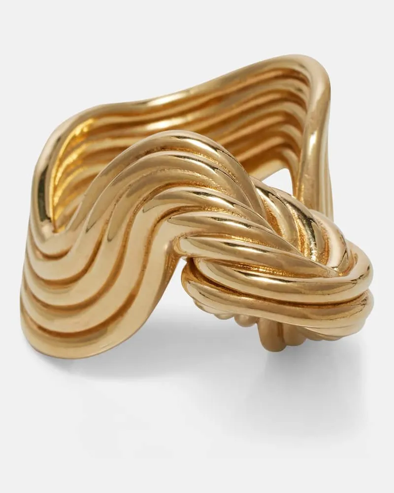 Bottega Veneta Ring aus Sterlingsilber, 18kt vergoldet Gold