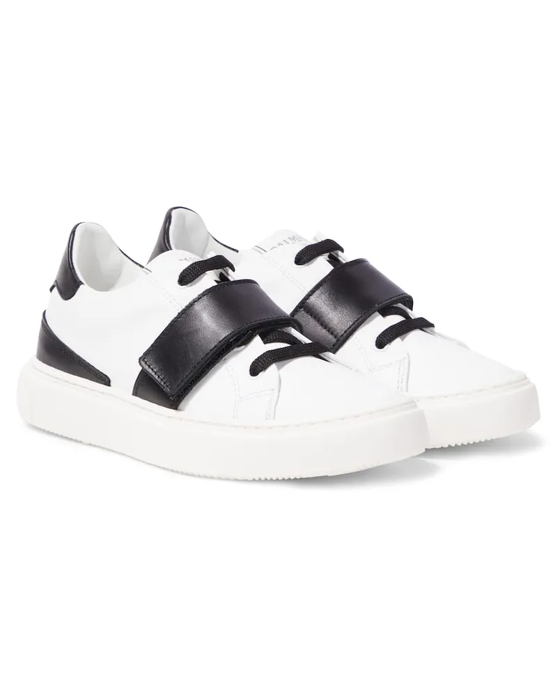 Balmain Sneakers aus Leder Weiß
