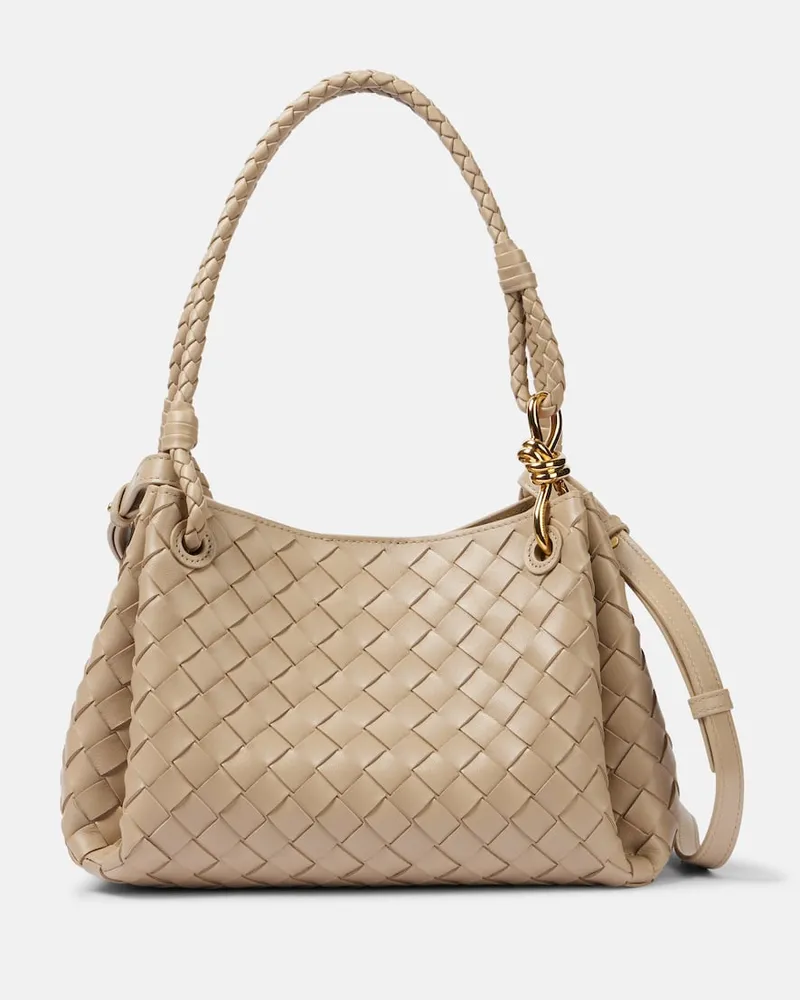 Bottega Veneta Tote Bag Parachute Medium aus Leder Beige