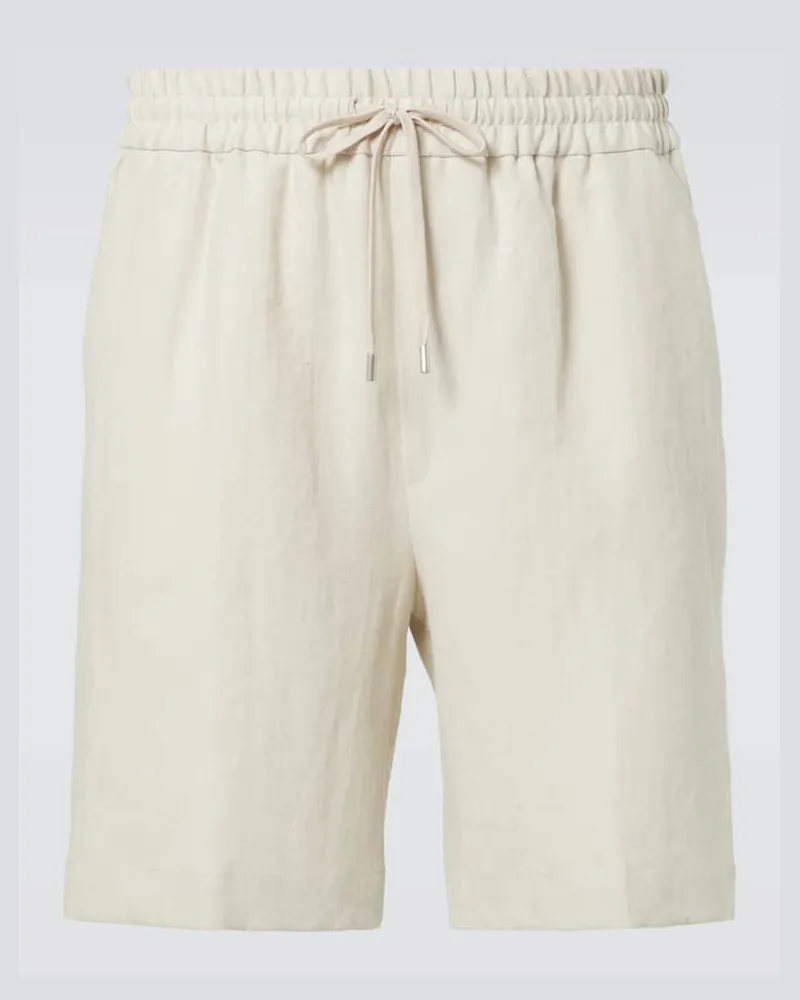 LARDINI Shorts aus Leinen Beige