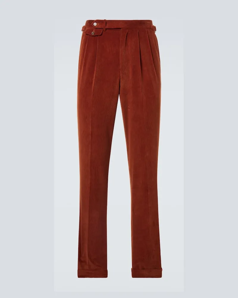 Dunhill Hose aus Cord Orange