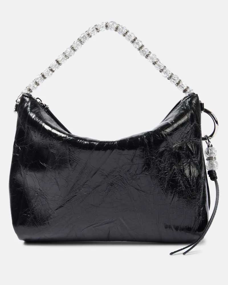 Jimmy Choo Clutch Callie Small aus Leder Schwarz